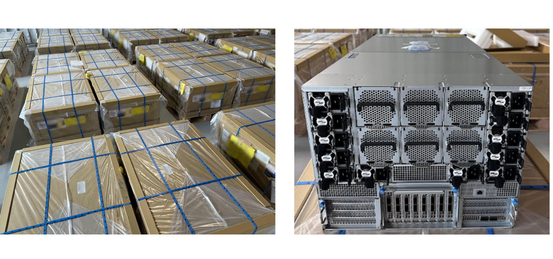 当社AIデータセンターに『NVIDIA B200搭載 GPUサーバー』第一陣が到着